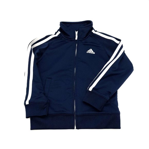 adidas Other - Adidas Toddler 4T Boys Long Sleeve Warm Up Zip Jacket Windbreaker Warm Play